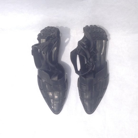 ALEXANDER WANG Leather Screw Studs Pointed Sandals - Picture 6 of 9